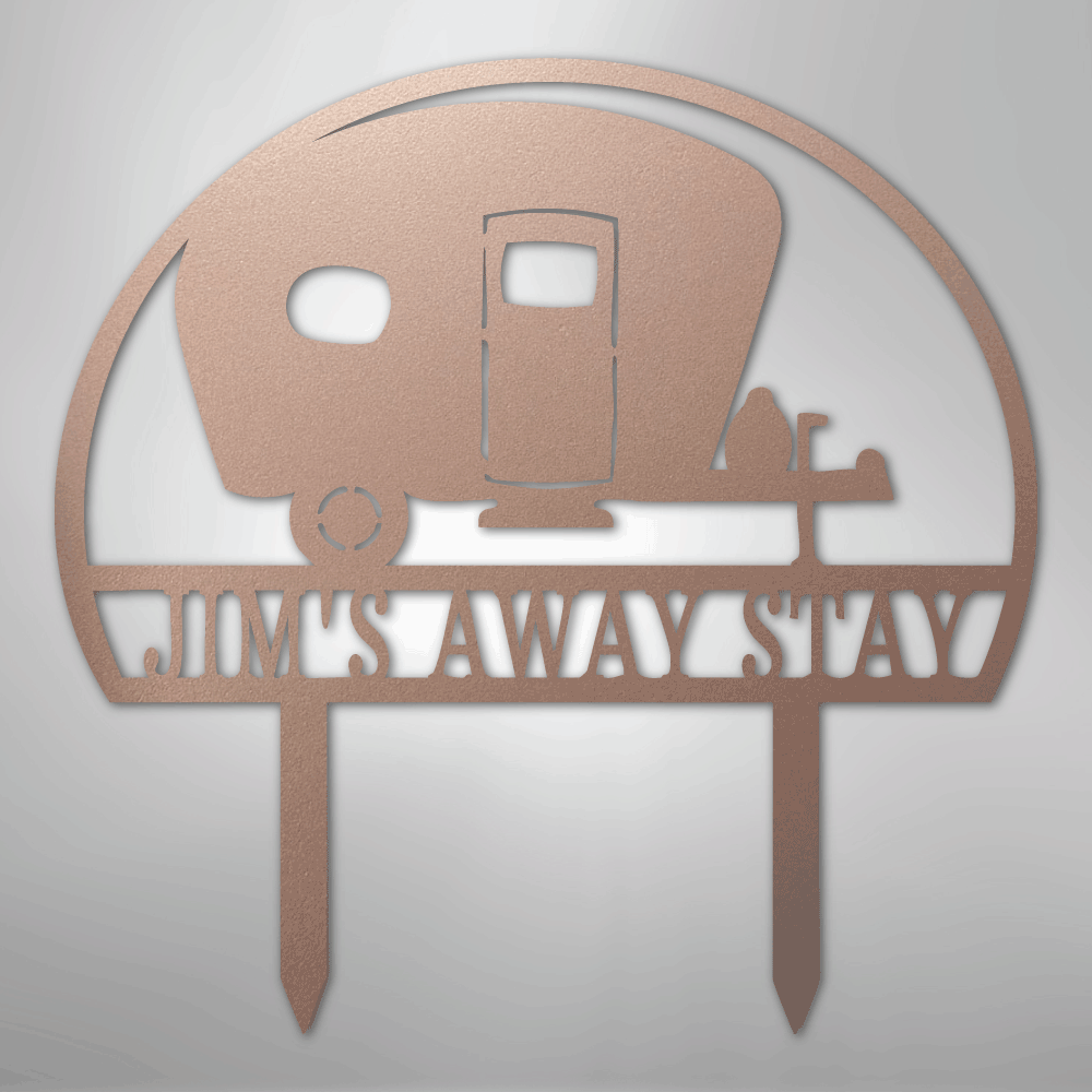 Camper Yard Monogram - Steel Sign