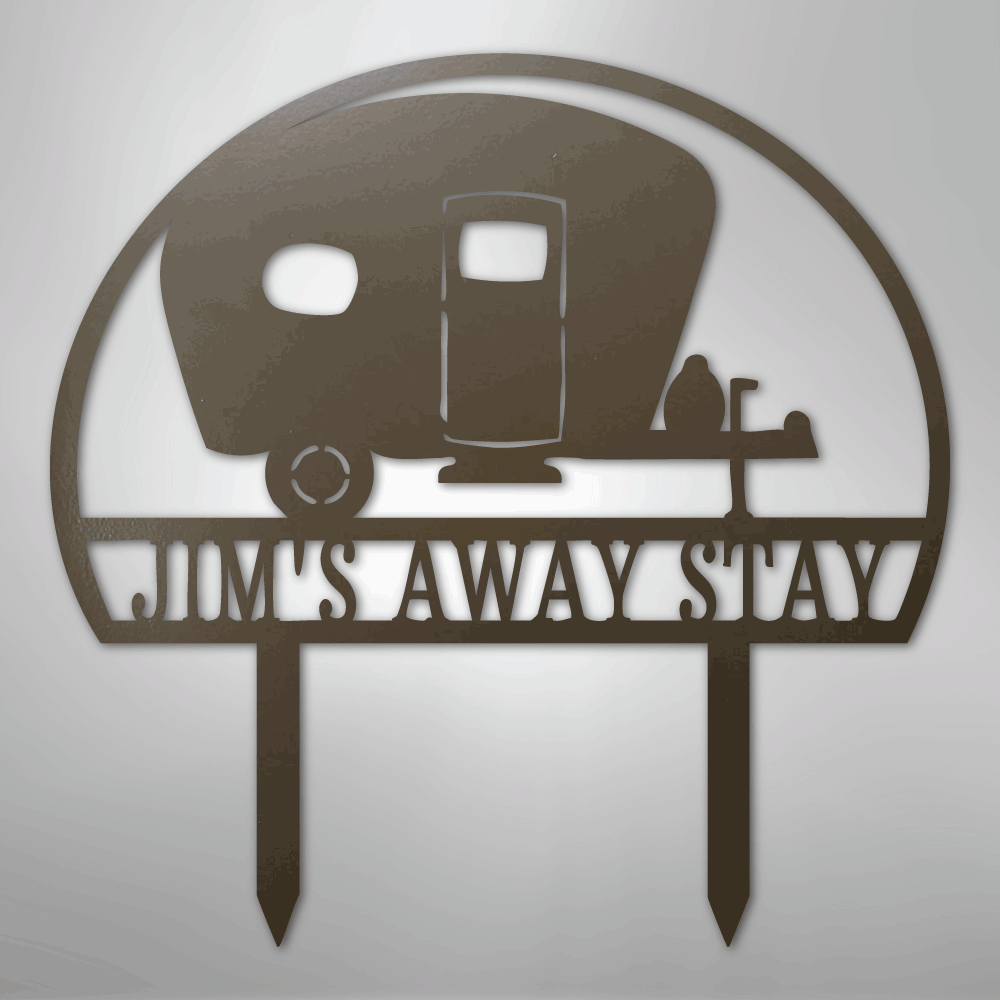 Camper Yard Monogram - Steel Sign