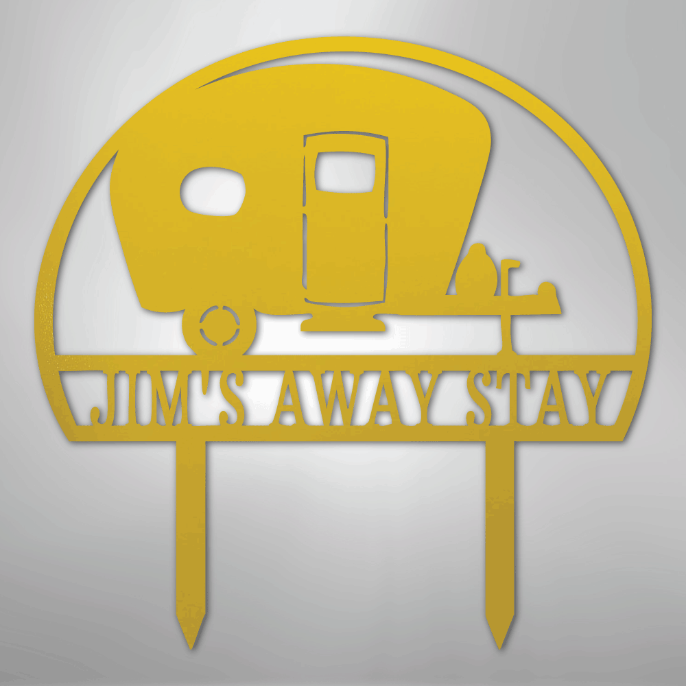 Camper Yard Monogram - Steel Sign