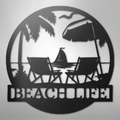 Paradise Monogram - Metal Sign