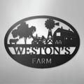 Simple Farm Monogram - Steel Sign