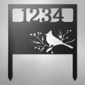 Bird Yard Address Stake - Steel Sign