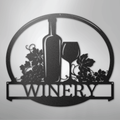 Vine Tinto Monogram - Steel Sign