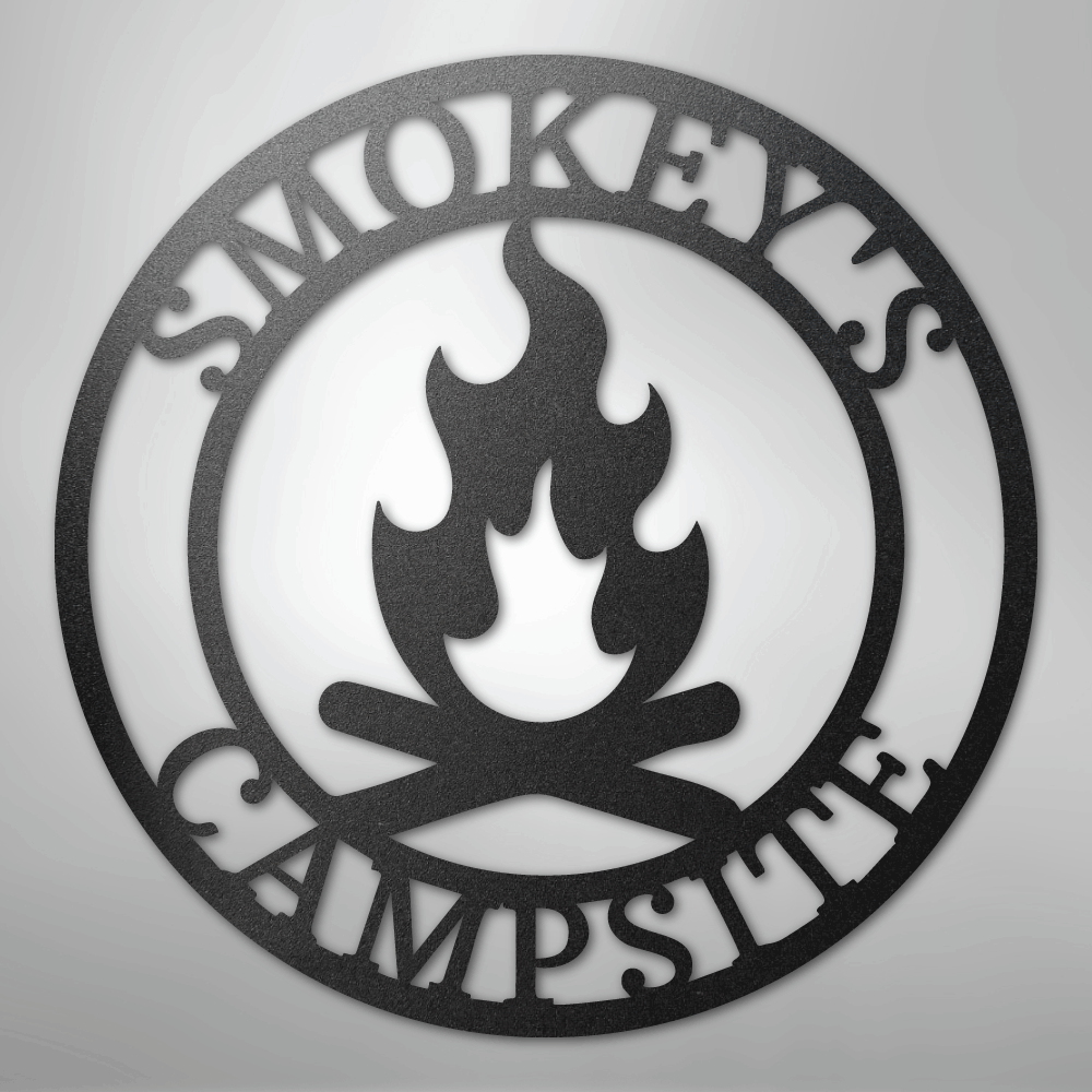 Campfire Monogram - Steel Sign