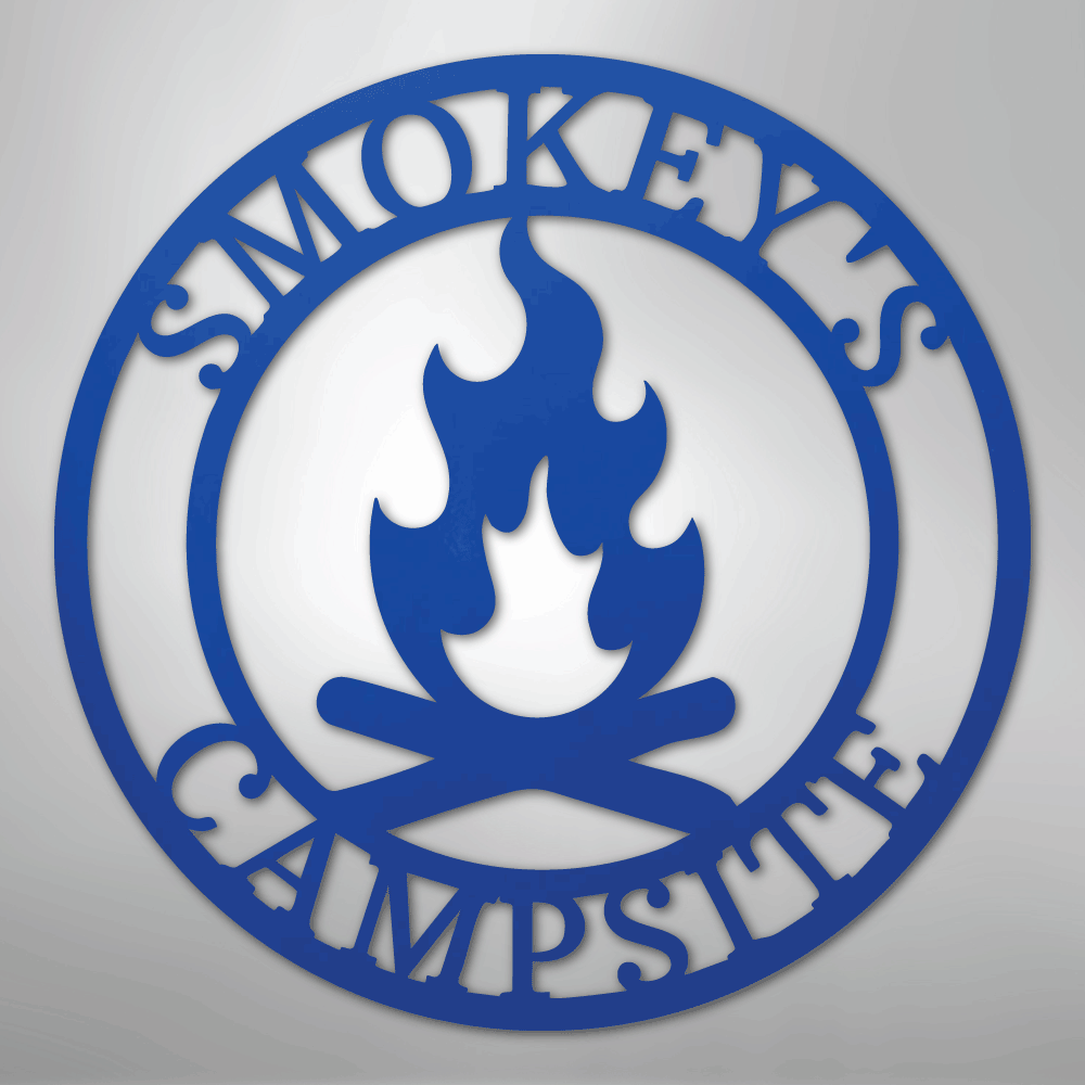 Campfire Monogram - Steel Sign
