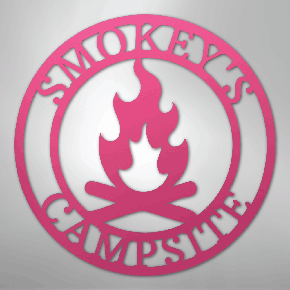 Campfire Monogram - Steel Sign