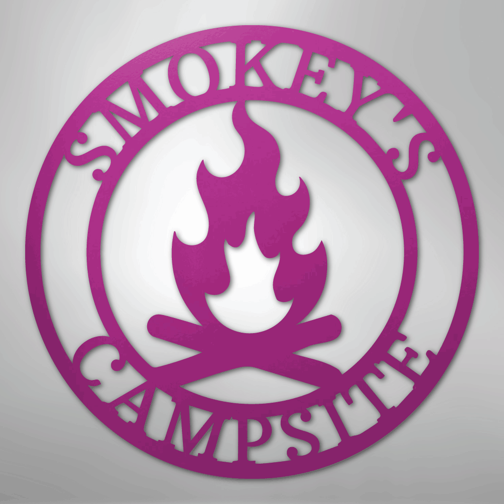 Campfire Monogram - Steel Sign