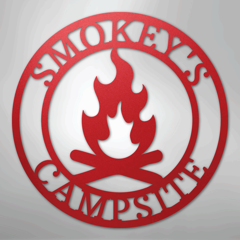 Campfire Monogram - Steel Sign