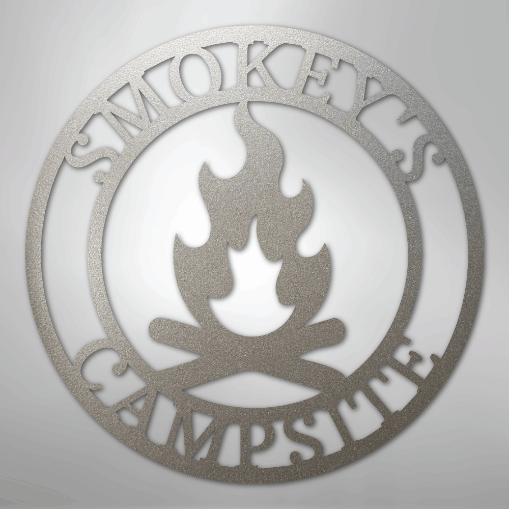 Campfire Monogram - Steel Sign