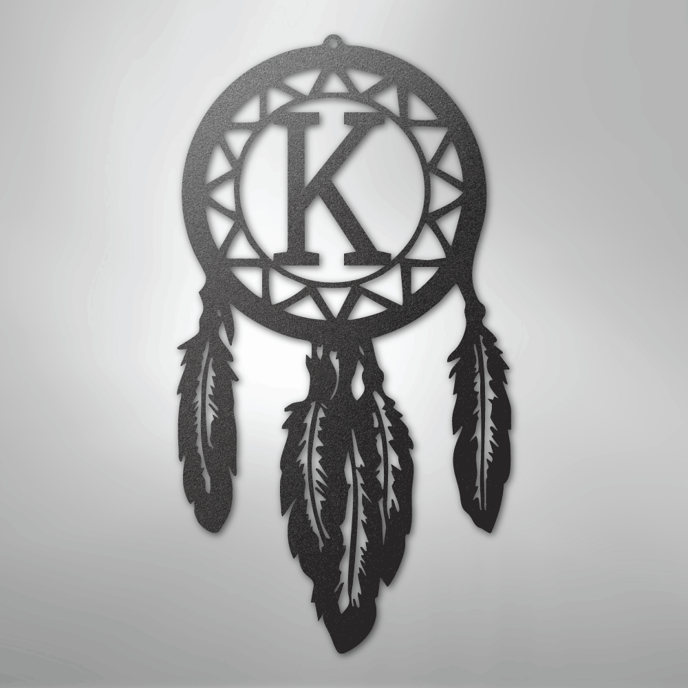 Dream Catcher Monogram - Steel Sign