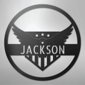 Attacking Eagle Monogram - Steel Sign