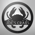 Crab Monogram - Steel Sign