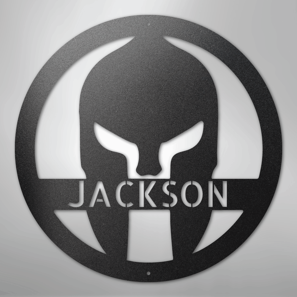 Spartan Helmet - Steel Sign