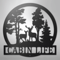 Deer in the Woods - Steel Sign