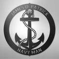 Elaborate Anchor Ring - Steel Sign