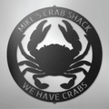 Crab Ring Monogram - Steel Sign