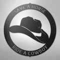 Cowboy Monogram - Steel Sign