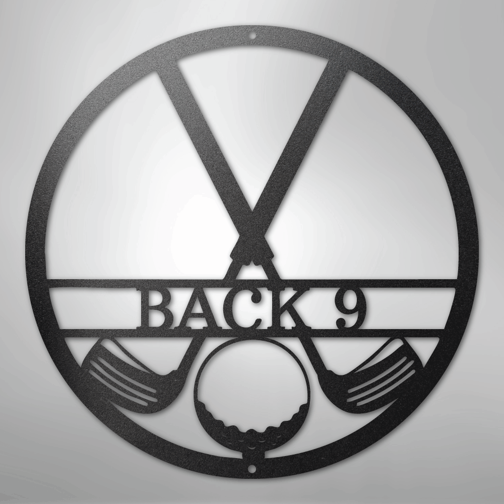 Golf Club Monogram - Steel Sign