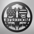 American Eagle Monogram - Steel Sign