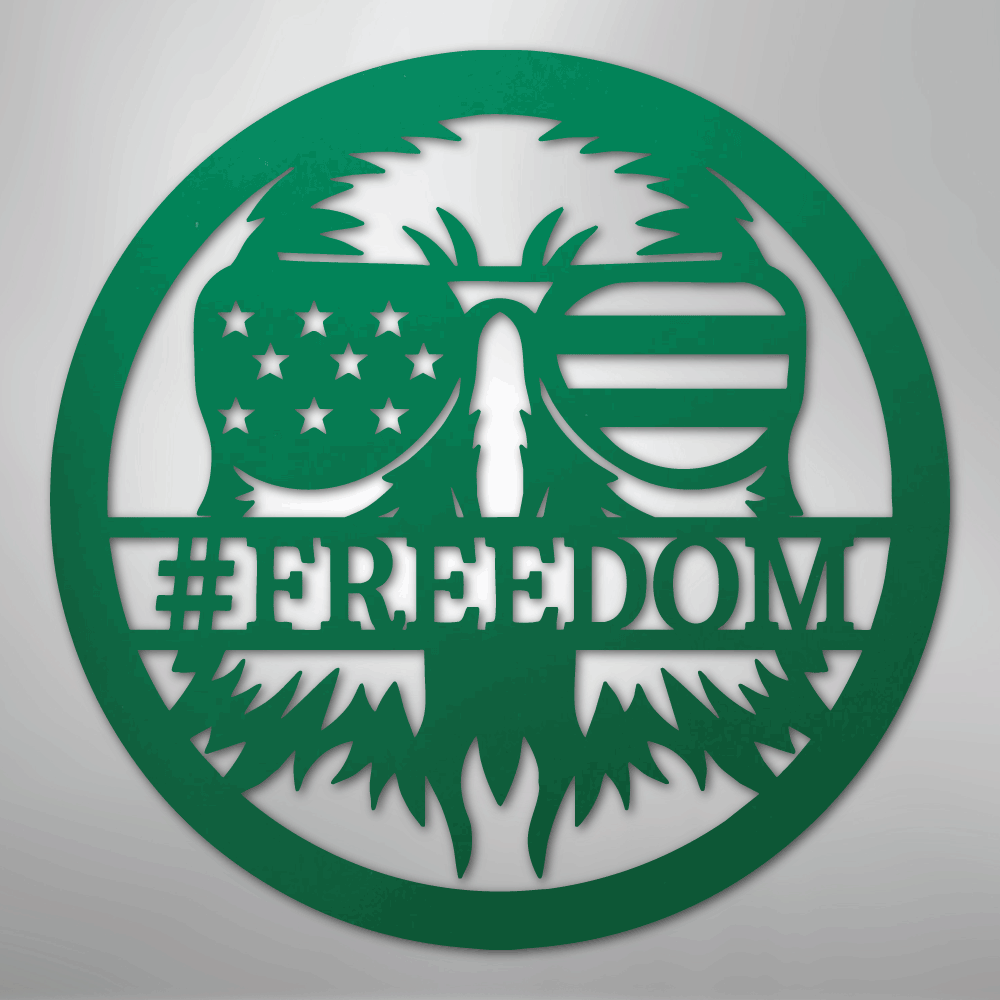 American Eagle Monogram - Steel Sign
