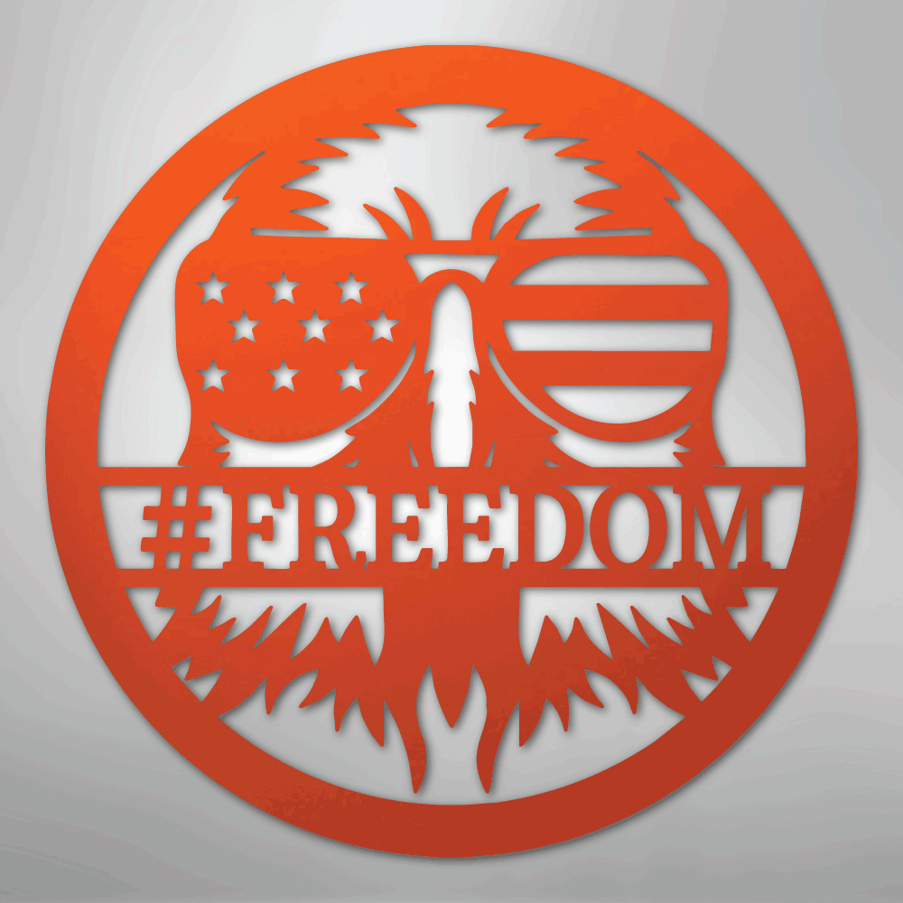 American Eagle Monogram - Steel Sign