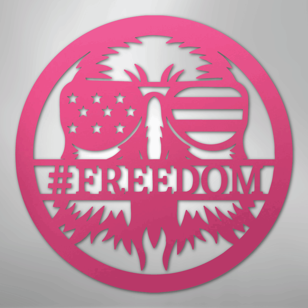 American Eagle Monogram - Steel Sign