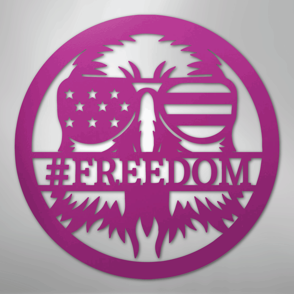American Eagle Monogram - Steel Sign