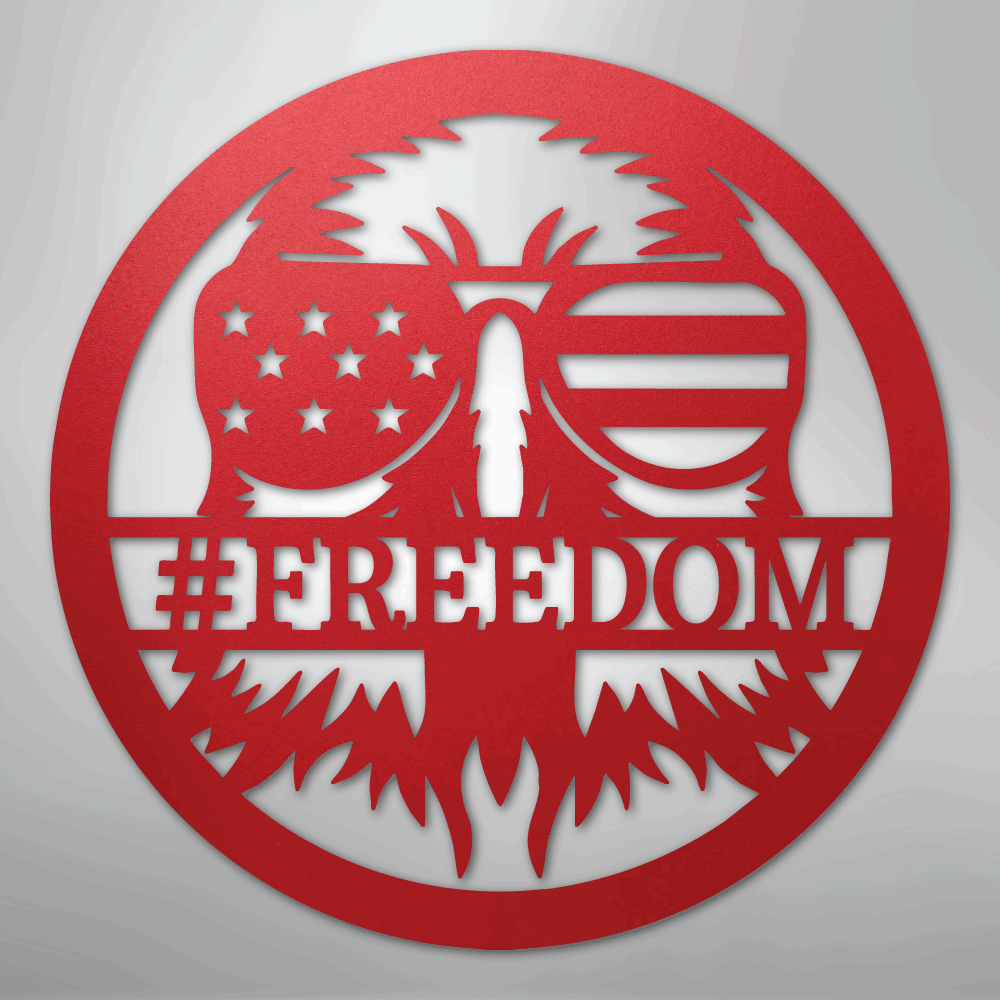 American Eagle Monogram - Steel Sign