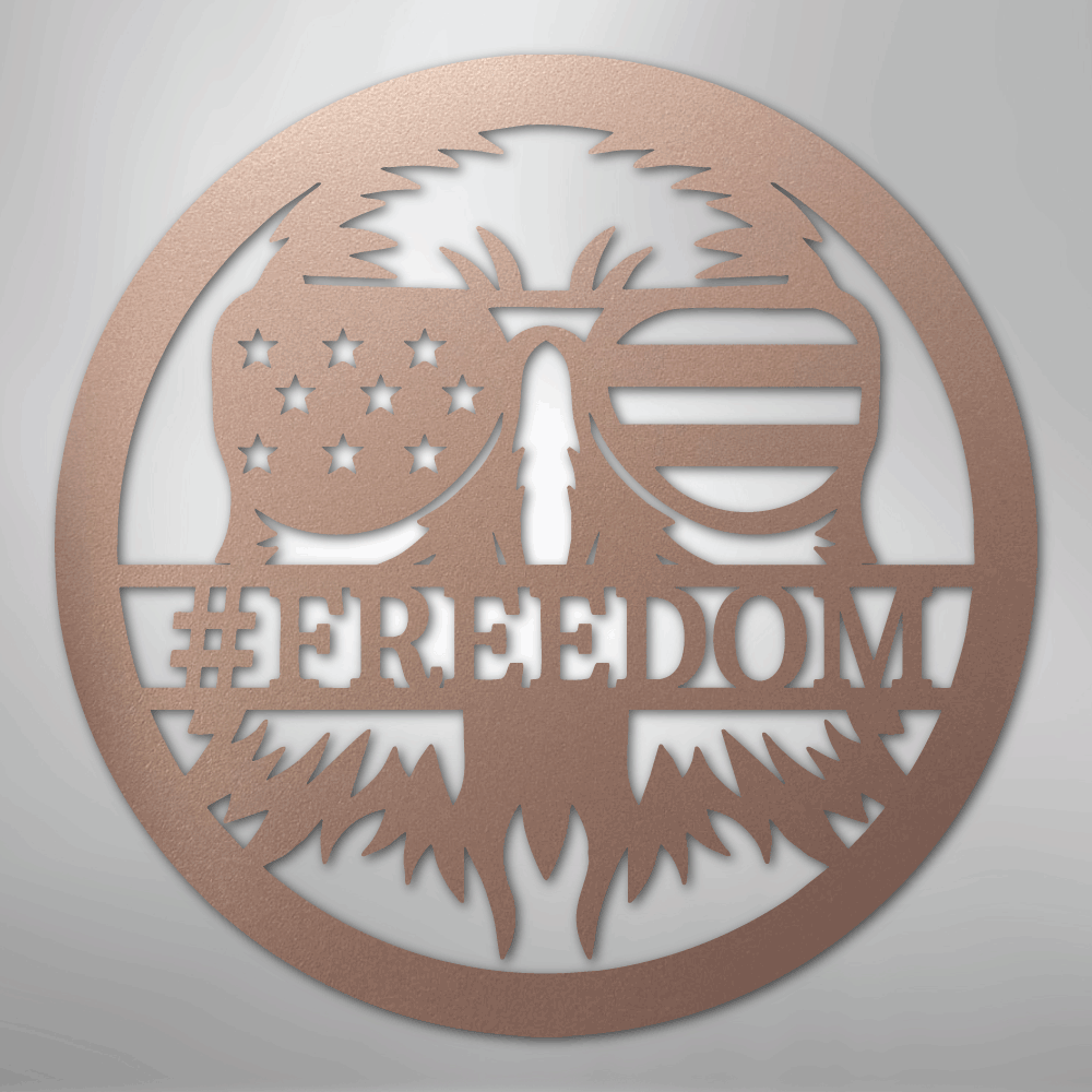 American Eagle Monogram - Steel Sign