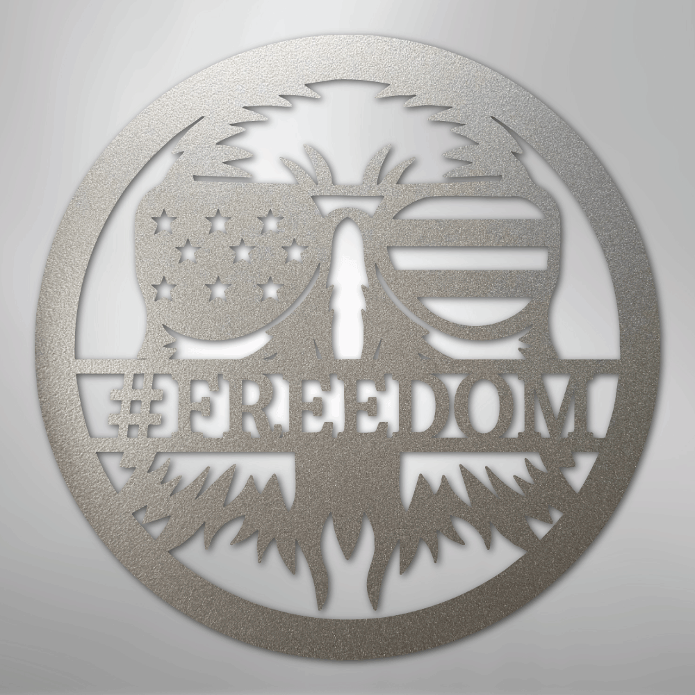 American Eagle Monogram - Steel Sign