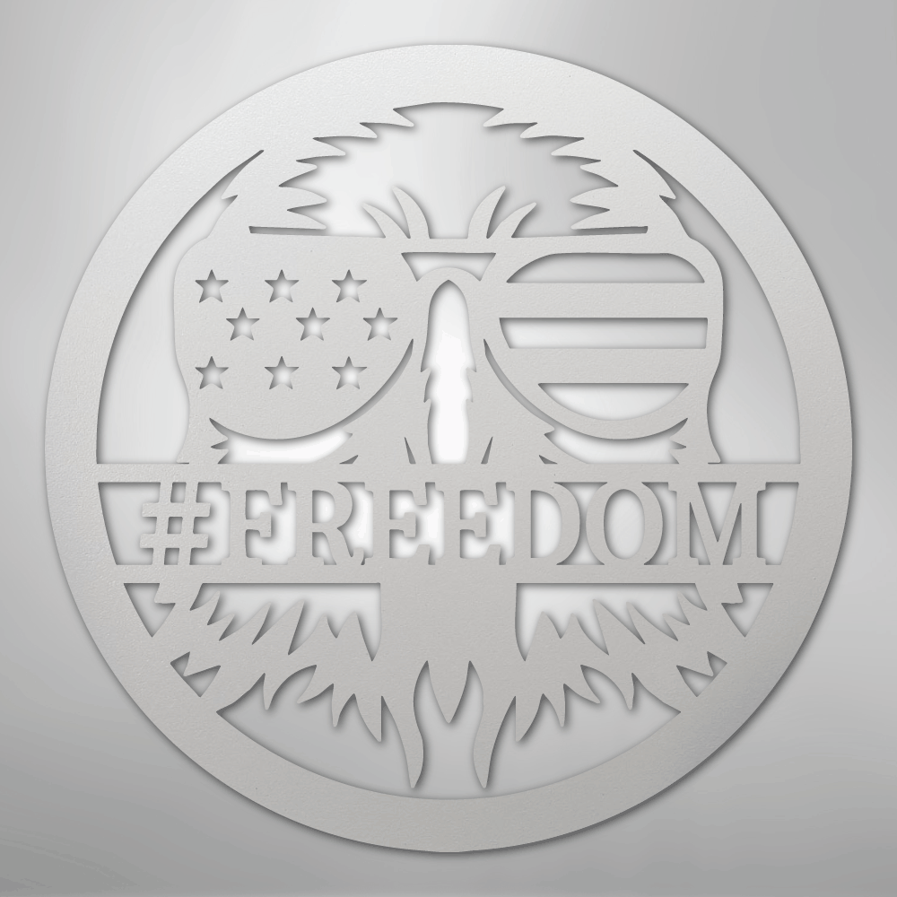 American Eagle Monogram - Steel Sign