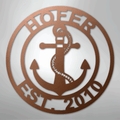 Anchor Family Name - Steel Sign