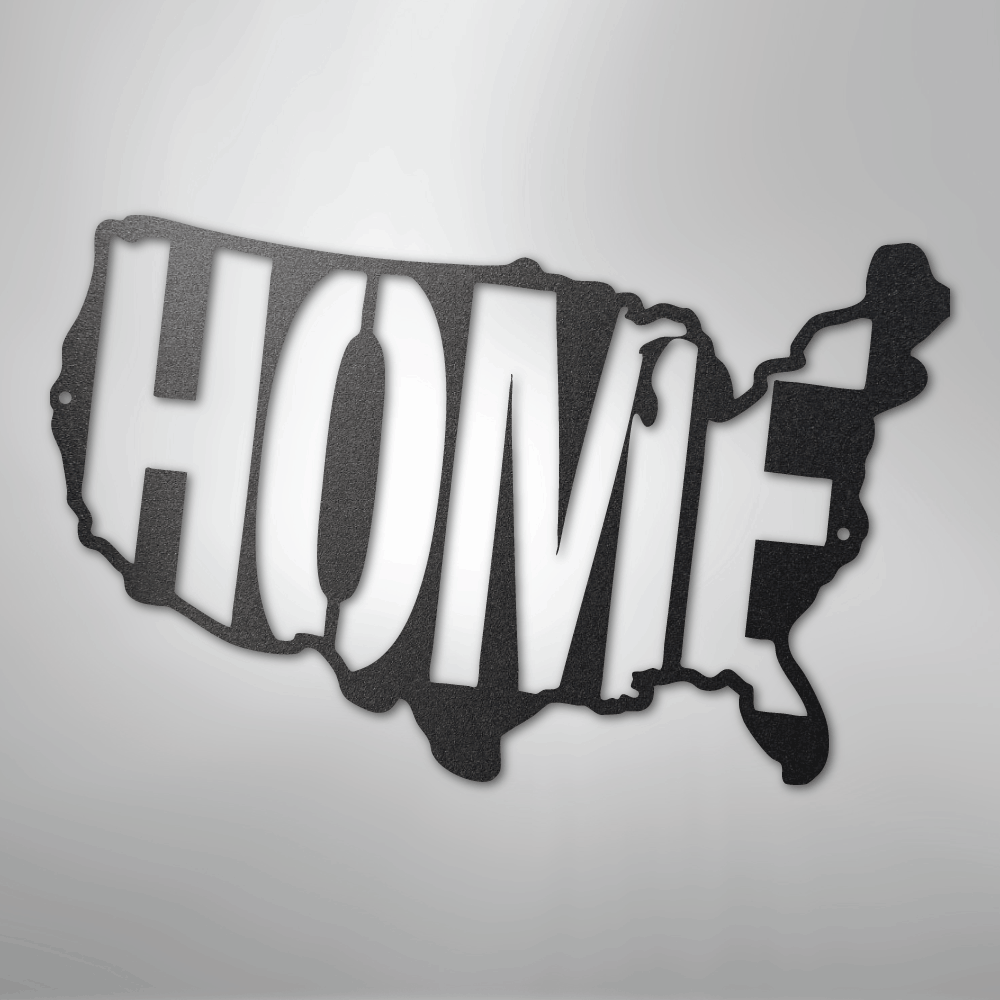 USA Home - Steel Sign
