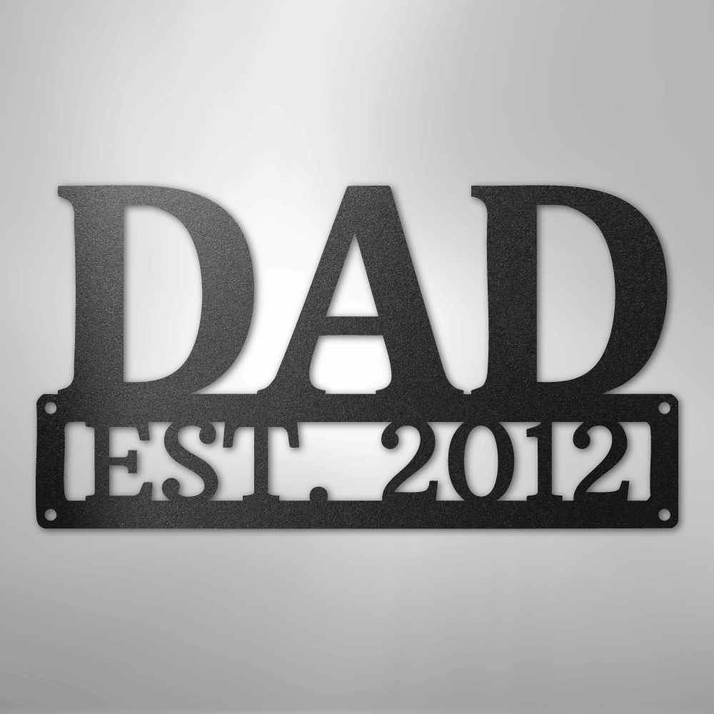 Dad Monogram - Steel Sign