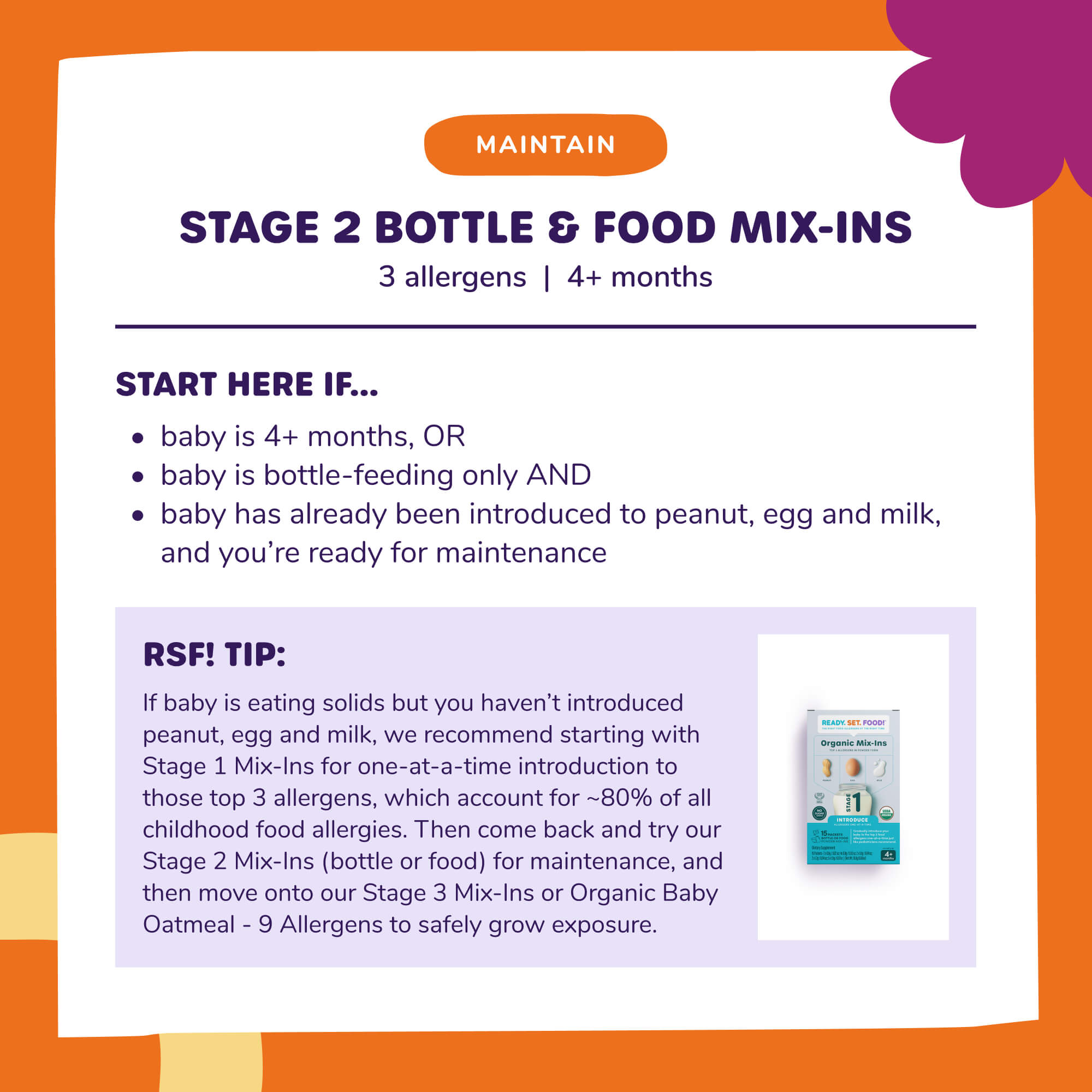 Stage 1 + 2 Mix-Ins