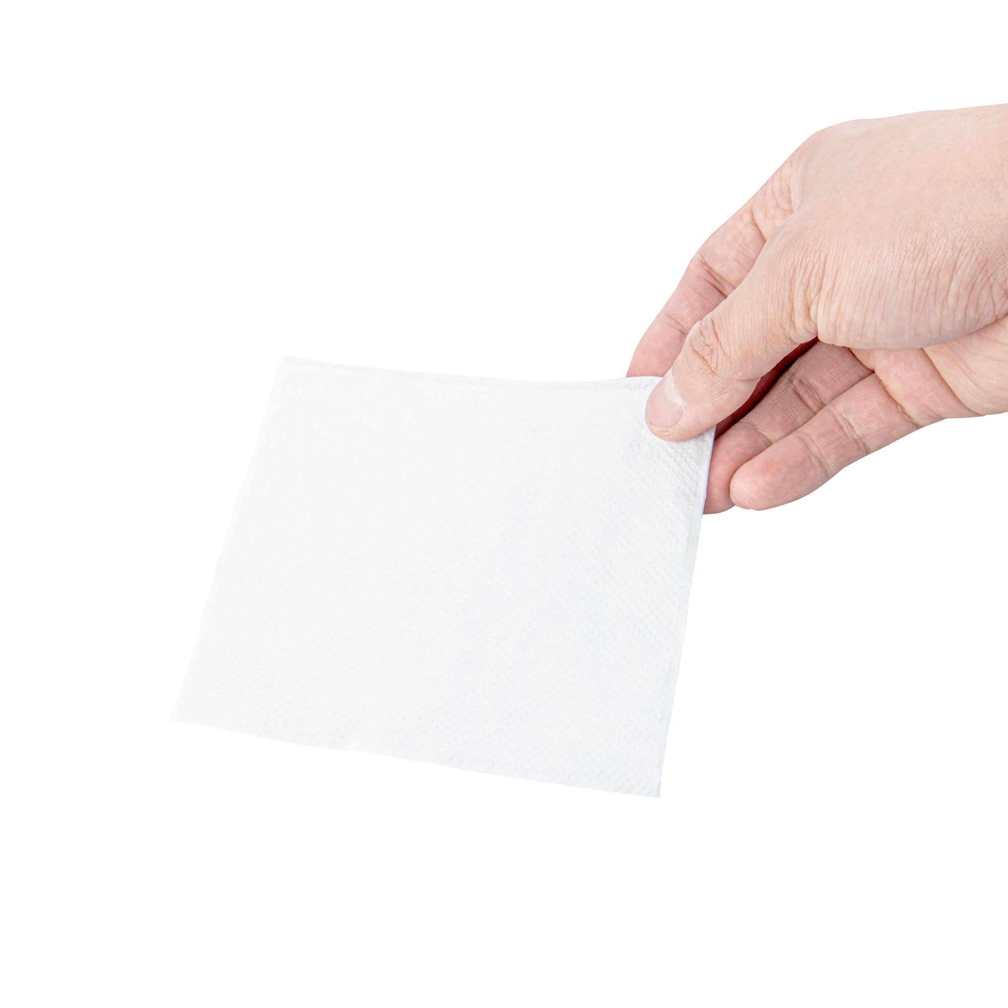 Saving Nature Square White Paper Cocktail Napkin - 1-Ply - 9" x 9" - 4000 count box