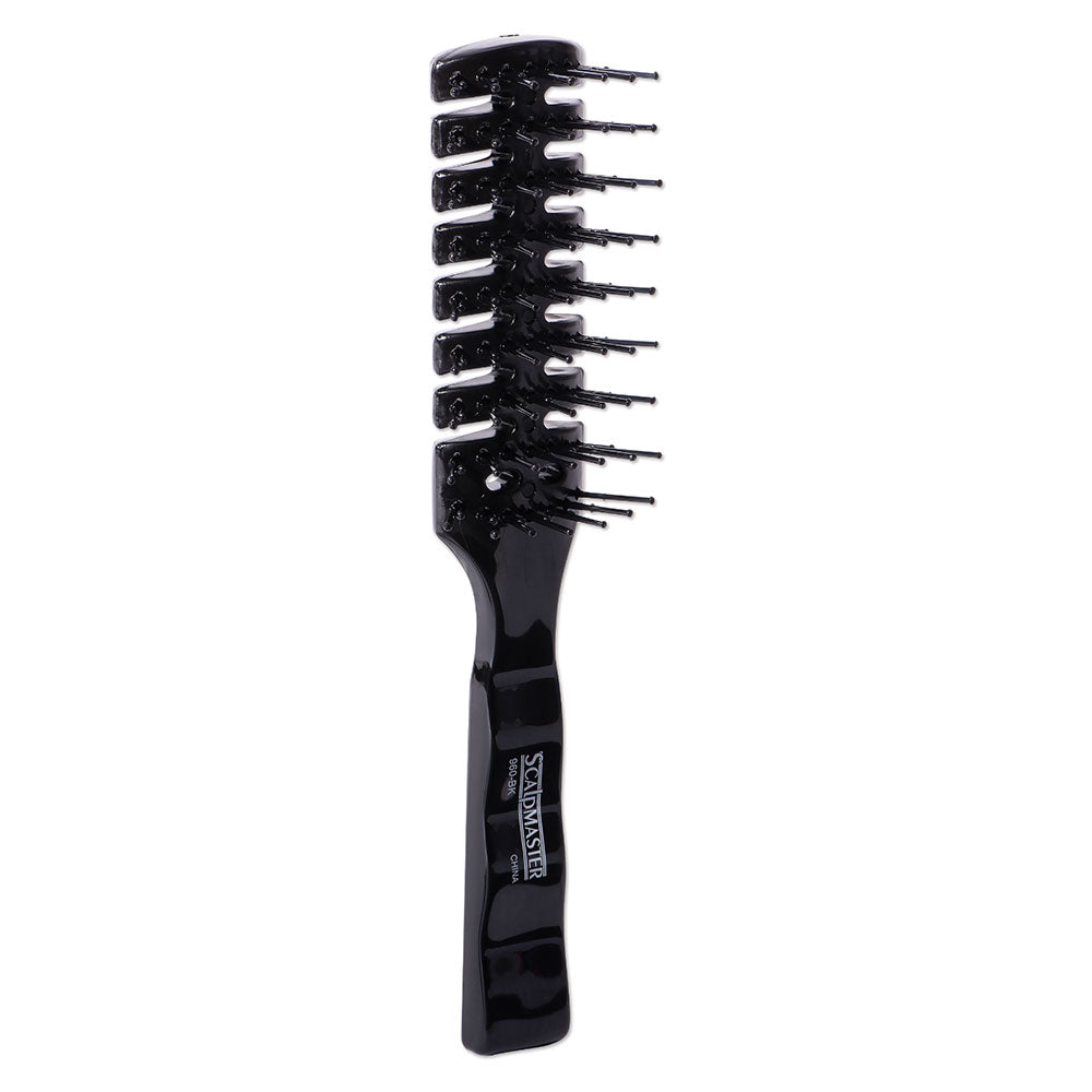 Scalpmaster 7 Row Vent Hair Stylist Brush - Black
