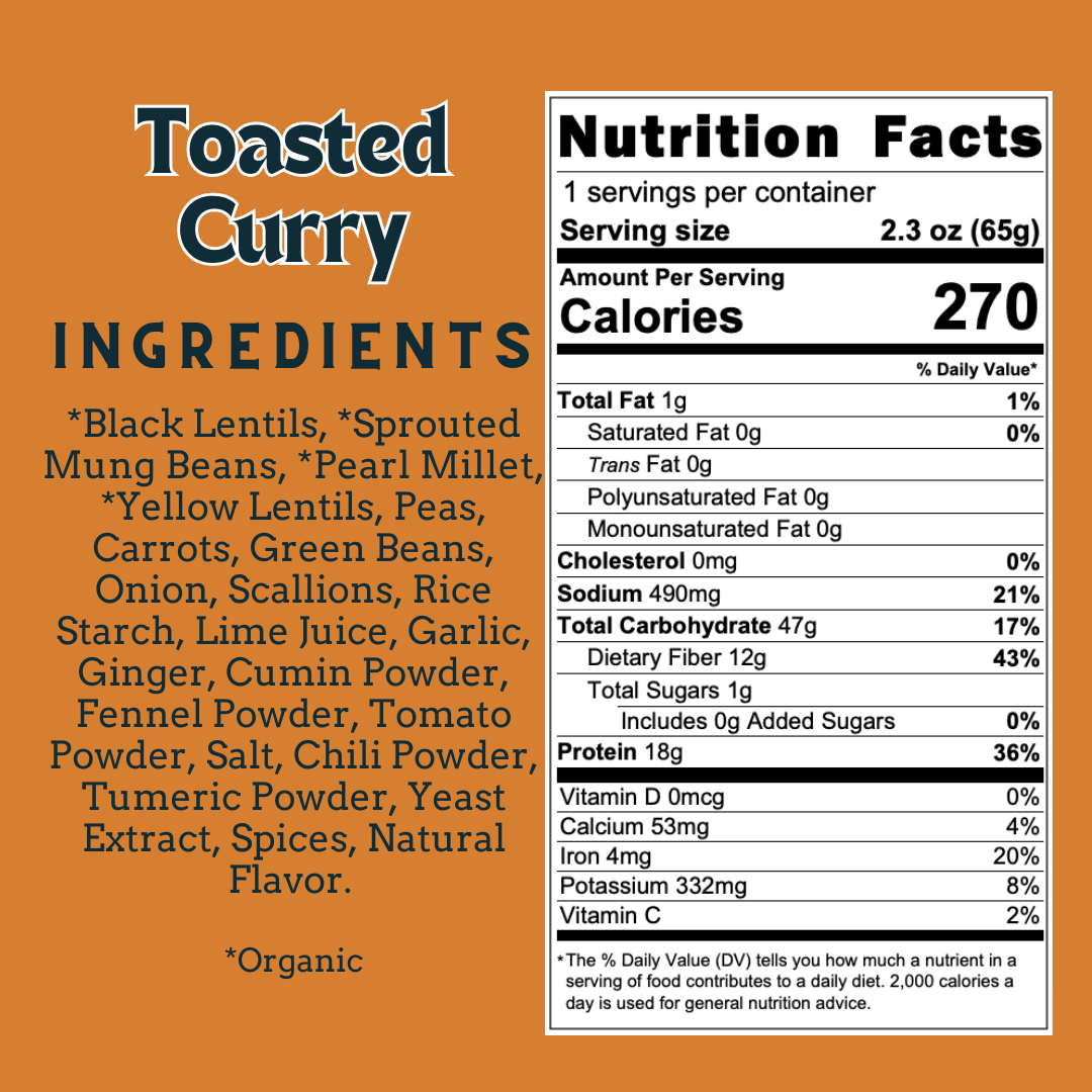 Toasted Curry – Sprouted Power Bowl (6 Pack)