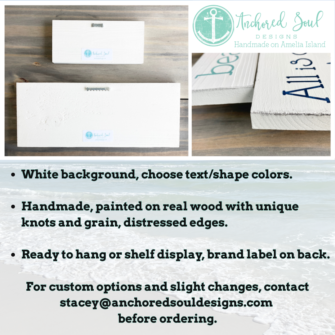 CUSTOM Large Word Sign