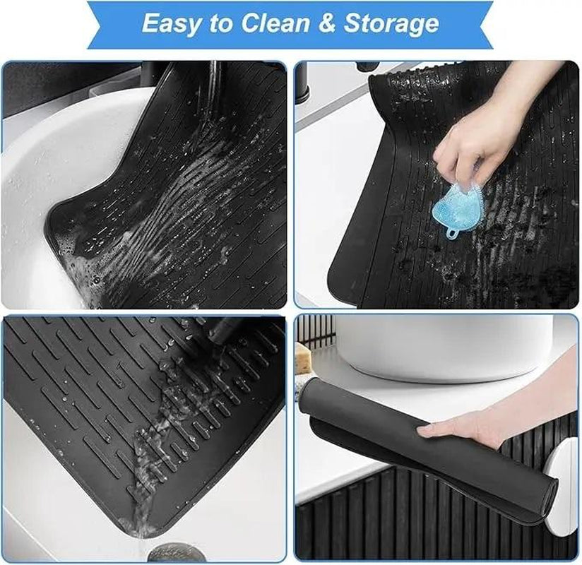 【TIKTOK TOP Seller】Heat Resistant Silicone Stove Cover Mat – Non-Slip Counter Protector, Cruel Summer Collection, Easy-To-Clean Kitchen Accessory for Summer Cooking & Back to School Dorm Use Waterproof Dish Drying Funky Kitchen Supplies