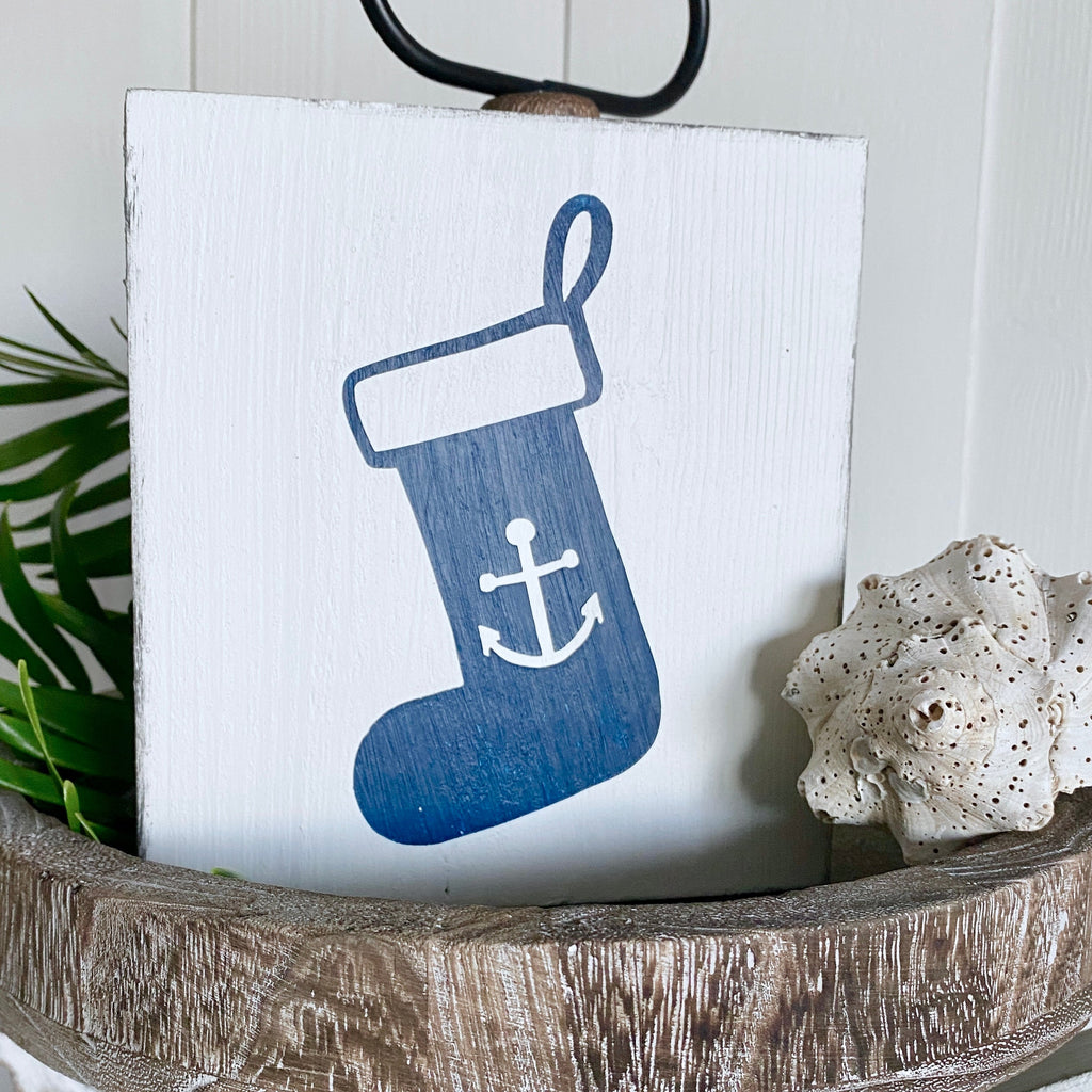 Anchor Stocking Sign