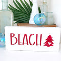 Beach Christmas Tree Sign