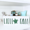 Hello Fall Sea Turtle Sign