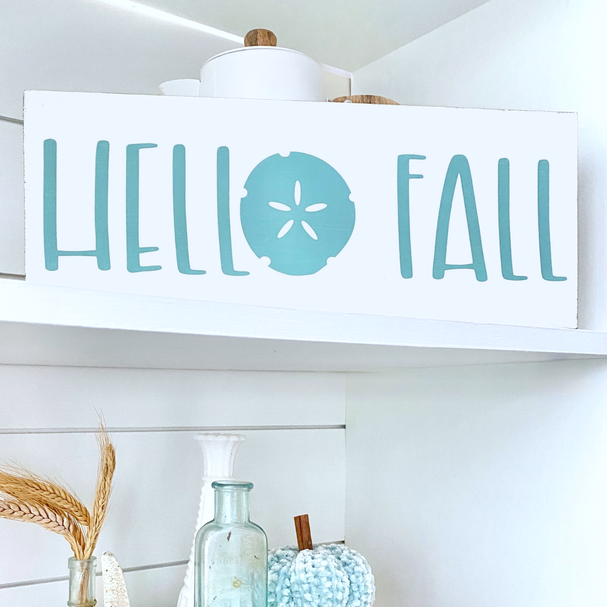 Hello Fall Sand Dollar Sign