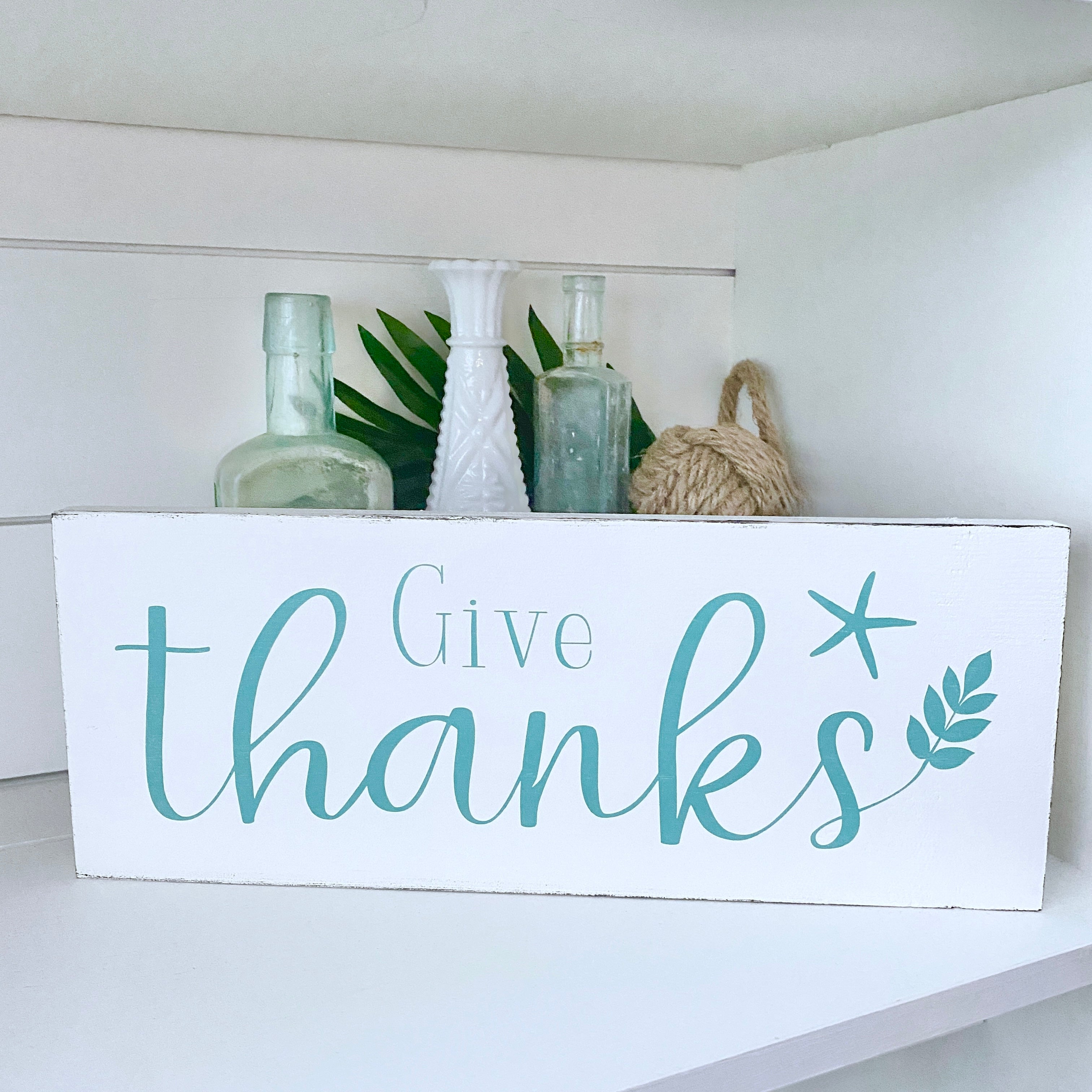 Give Thanks Starfish Sign