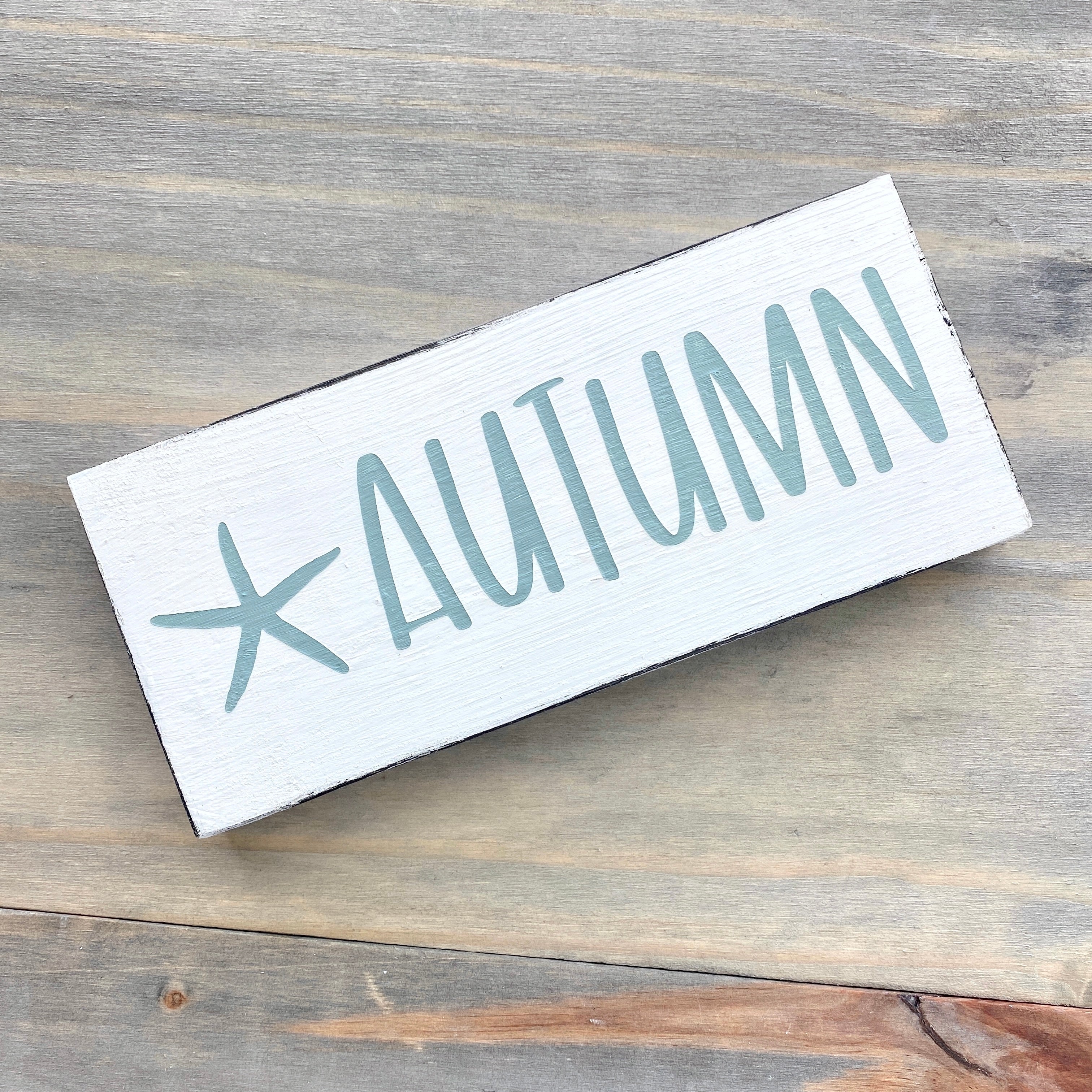 Autumn Starfish Sign