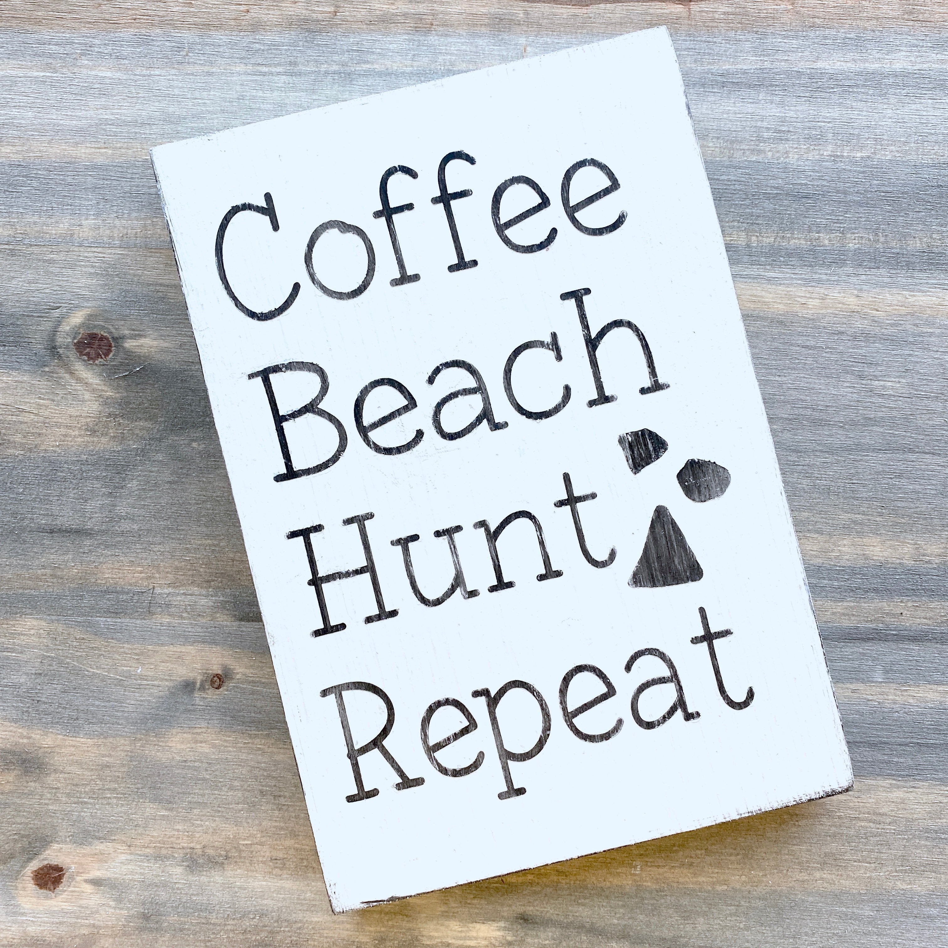 Coffee Beach Hunt Sea Glass Repeat