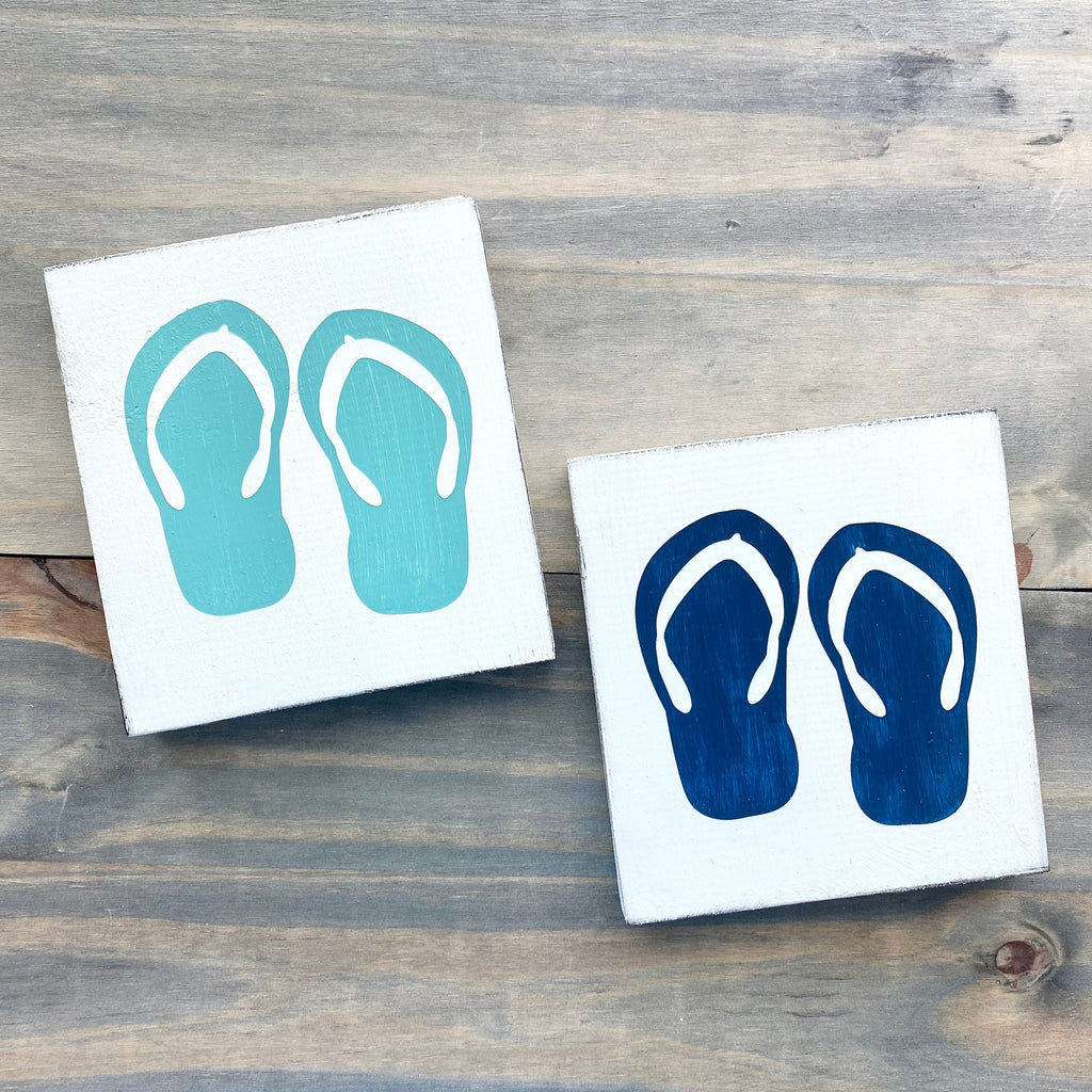 Flip Flops Shape Sign