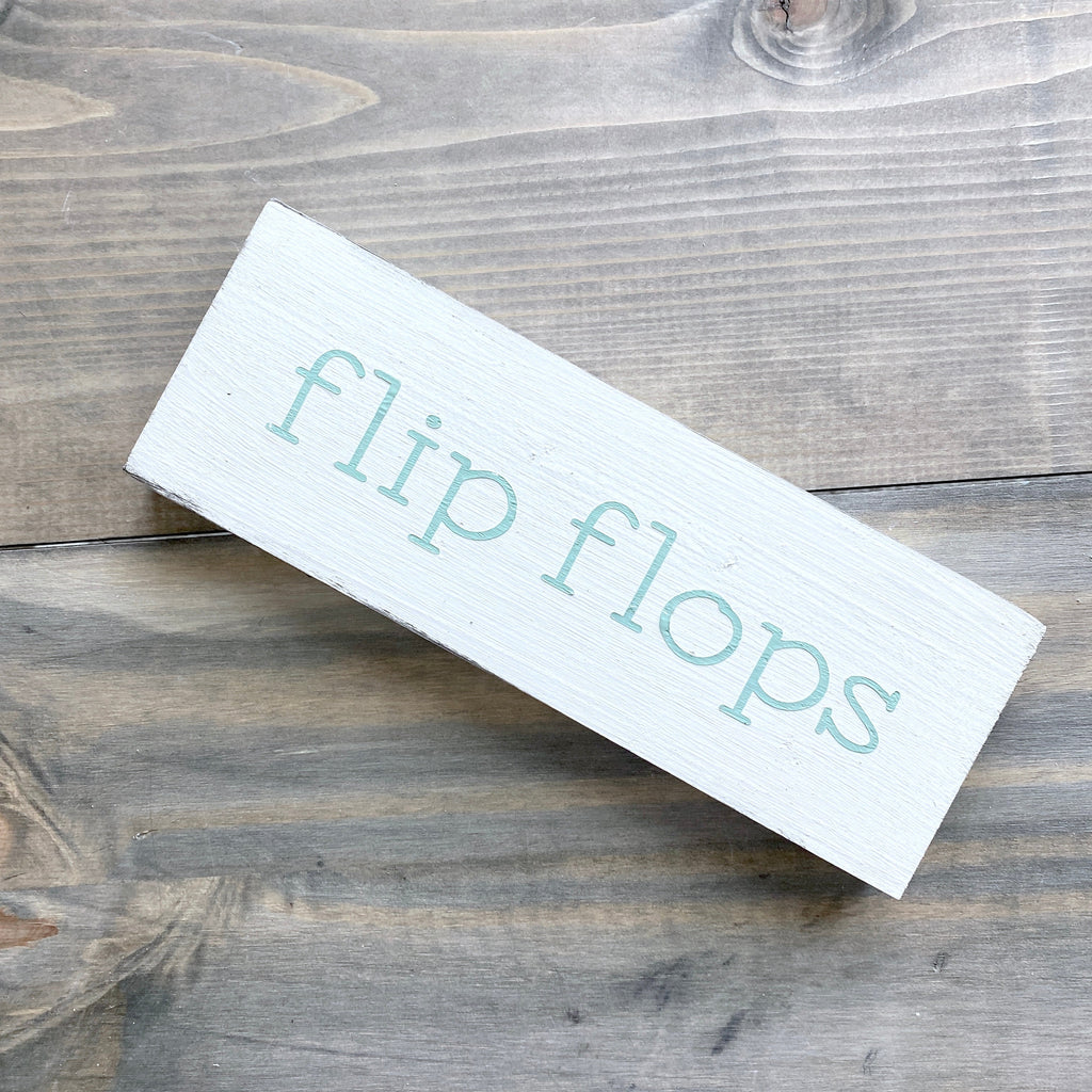 Flip Flops Word Sign