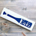 Lake Boat Oar Sign